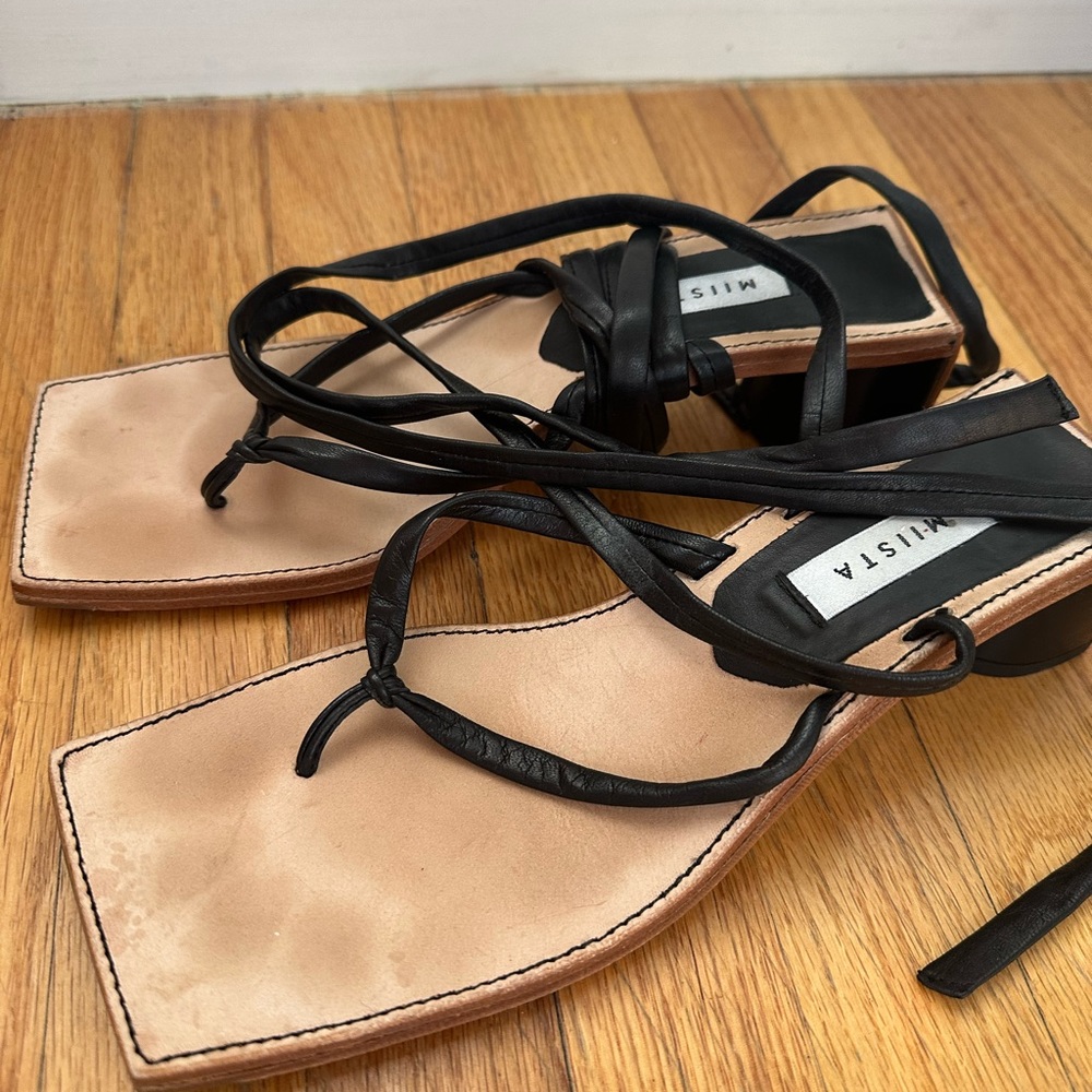 Miista Lace Up Sandals